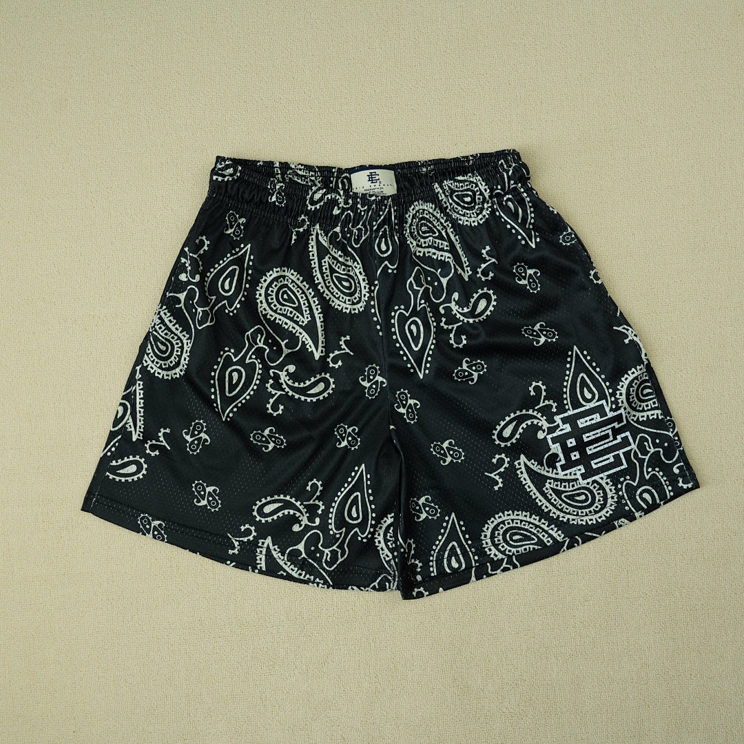 Eric Emanuel Shorts — Eric Emanuelx BAPE Basic BLACK Angle 1