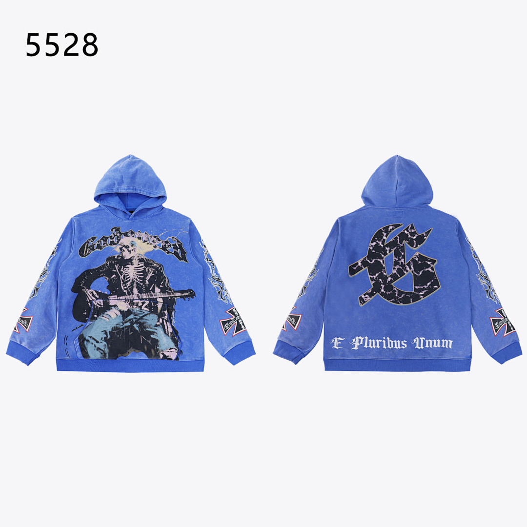 GodSpeed Hoodie — 5528 (Washed Blue) Angle 1