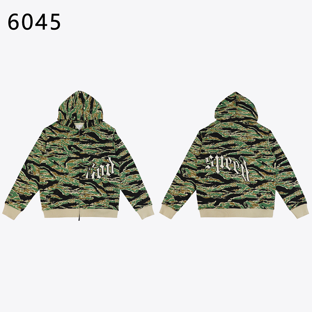 GodSpeed Hoodie — 6045 (Camo Green) Angle 1