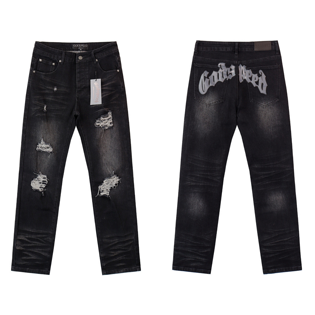 GodSpeed Jeans — 8211 (Black) Angle 1