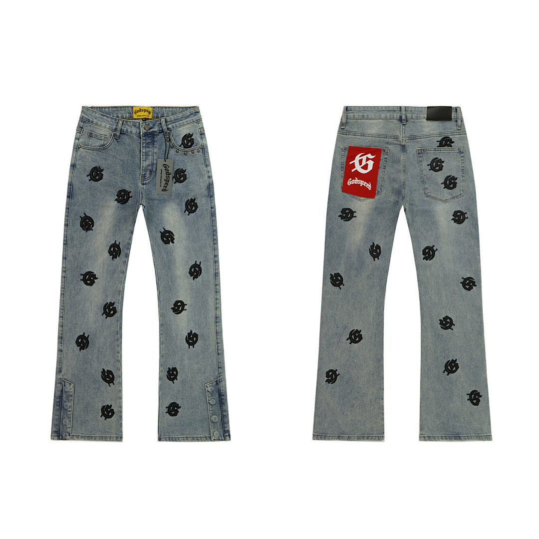 GodSpeed Jeans — 8218 (Light Blue) Angle 1