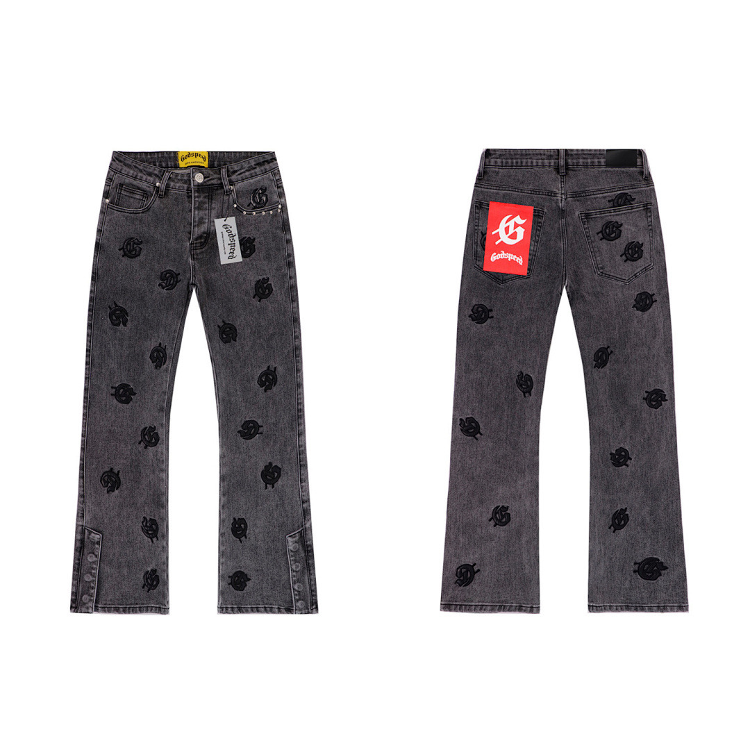 GodSpeed Jeans — 8218 (Smoke Gray) Angle 1