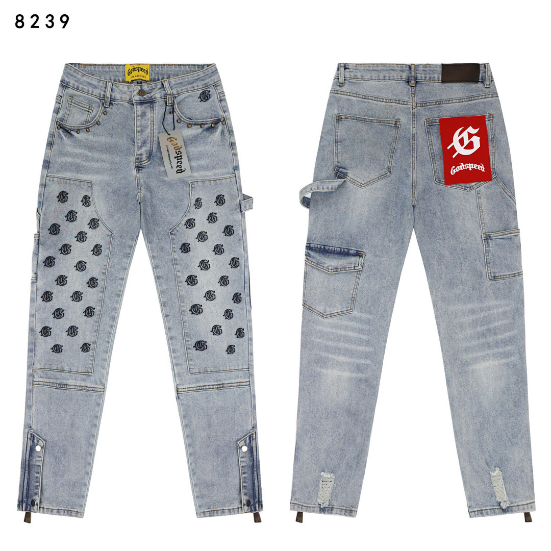 GodSpeed Jeans — 8239 (Light Blue) Angle 1