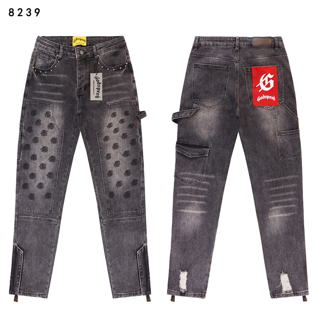 GodSpeed Jeans — 8239 (Smoke Gray) Angle 1