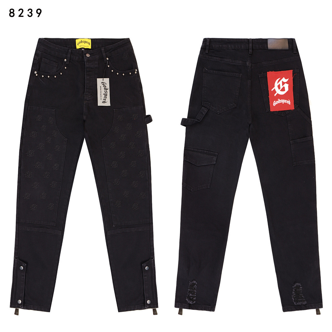 GodSpeed Jeans — 8239 (Black) Angle 1