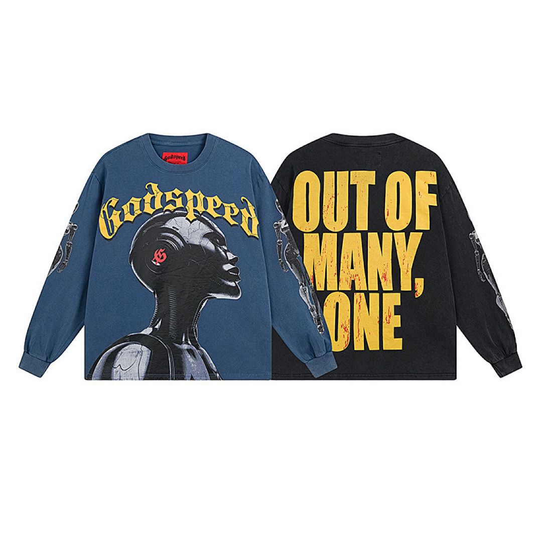 GodSpeed Long Sleeve — 1096 (Washed) Angle 1