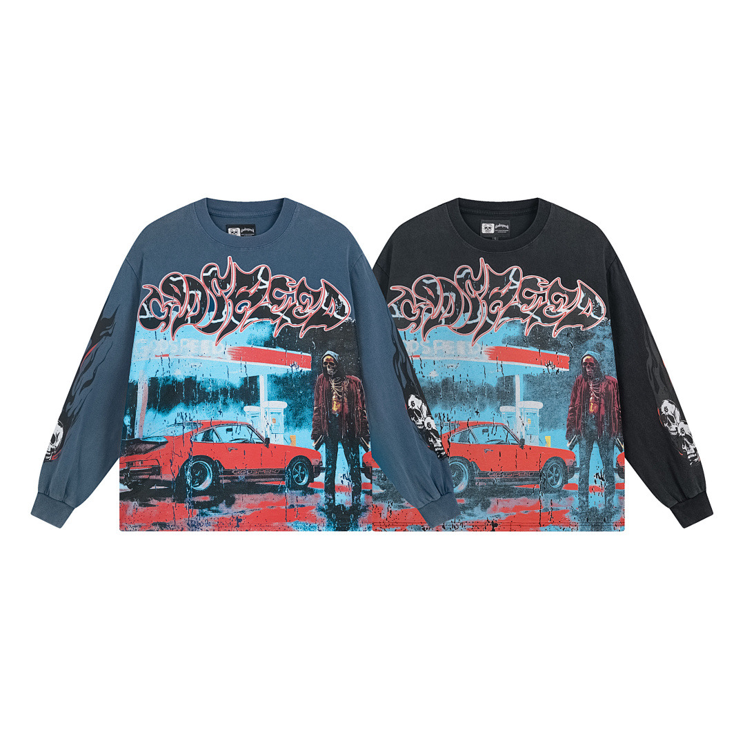 GodSpeed Long Sleeve — 1101 (Washed) Angle 1