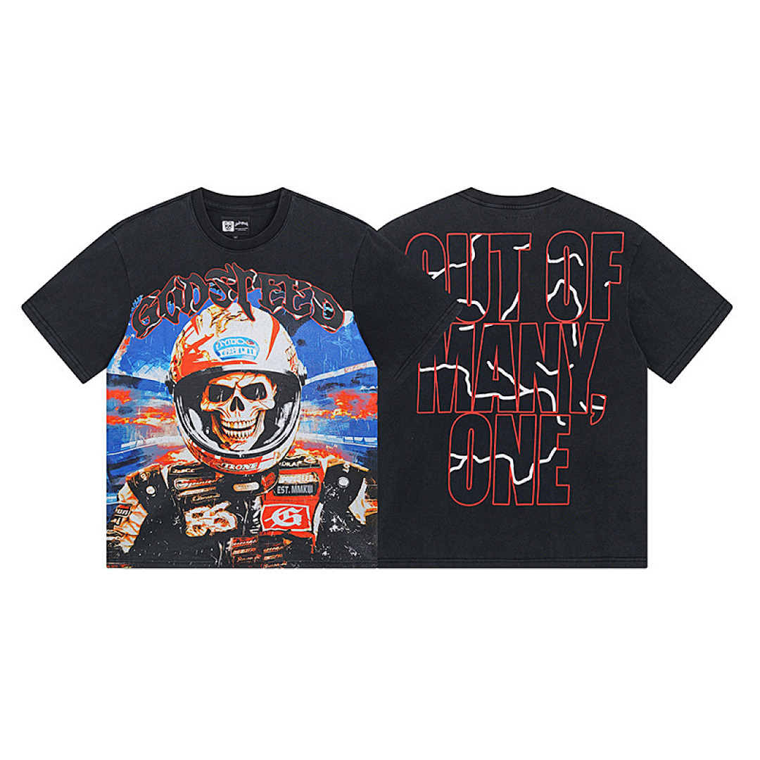 GodSpeed T-Shirt — 1012 (Washed Black) Angle 1