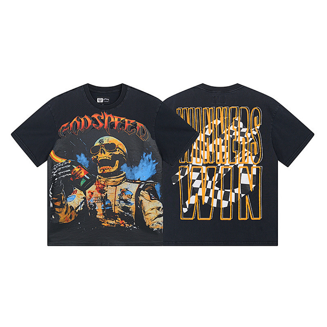 GodSpeed T-Shirt — 1016 (Washed Black) Angle 1