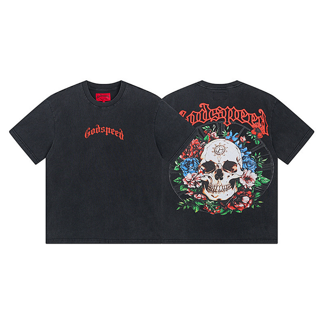 GodSpeed T-Shirt — 1019 (Washed Black) Angle 1