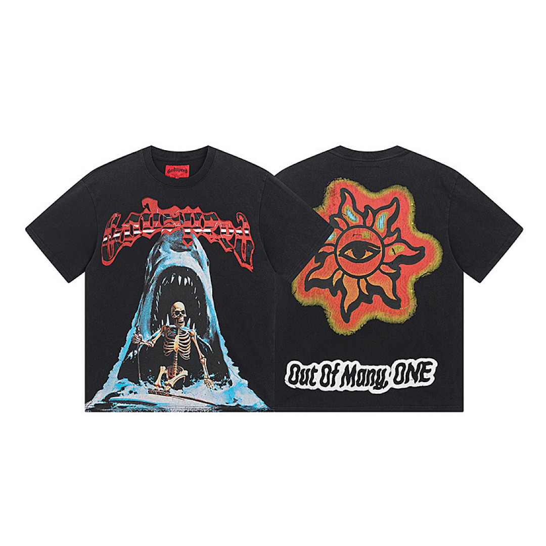 GodSpeed T-Shirt — 1035 (Washed Black) Angle 1