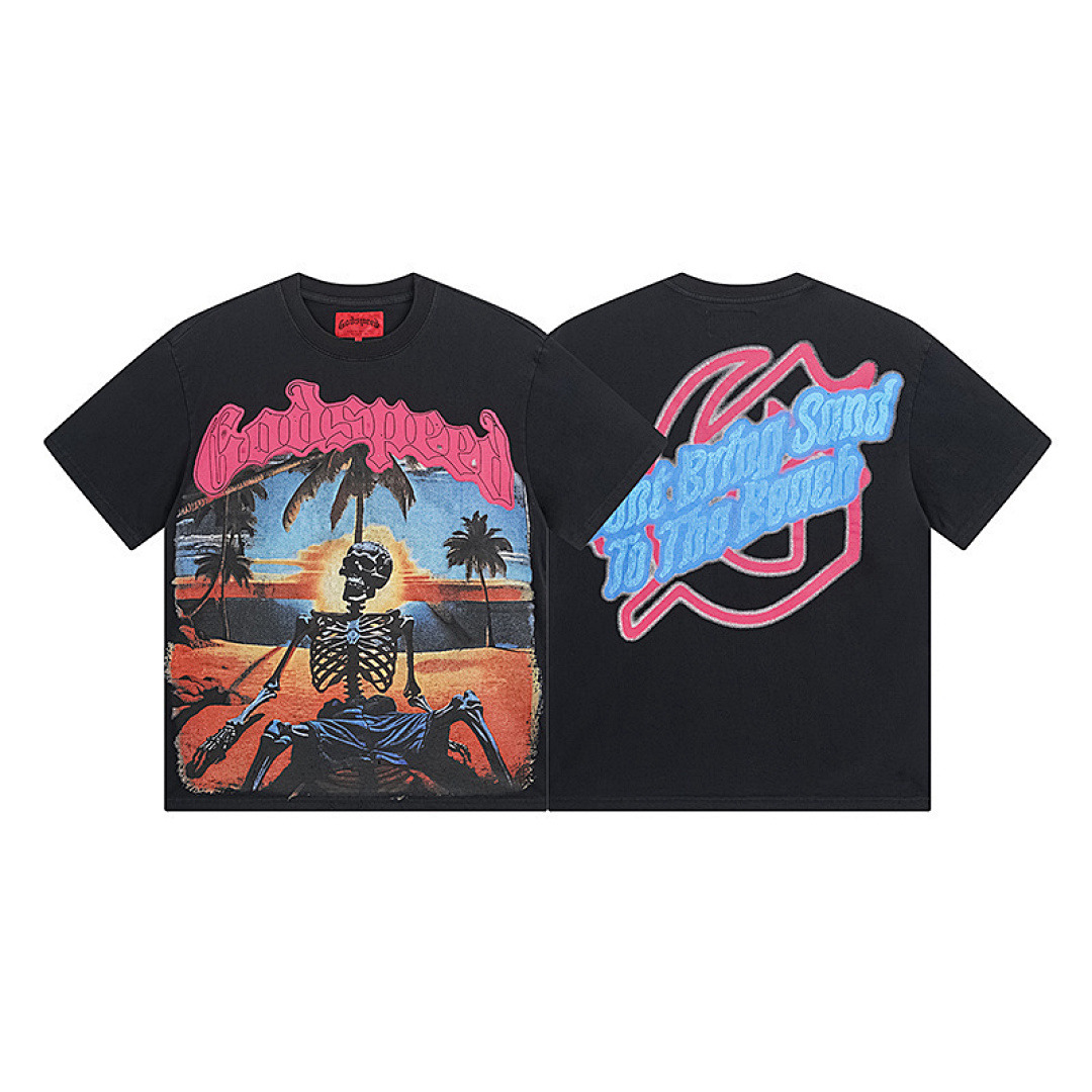 GodSpeed T-Shirt — 1052 (Washed Black) Angle 1