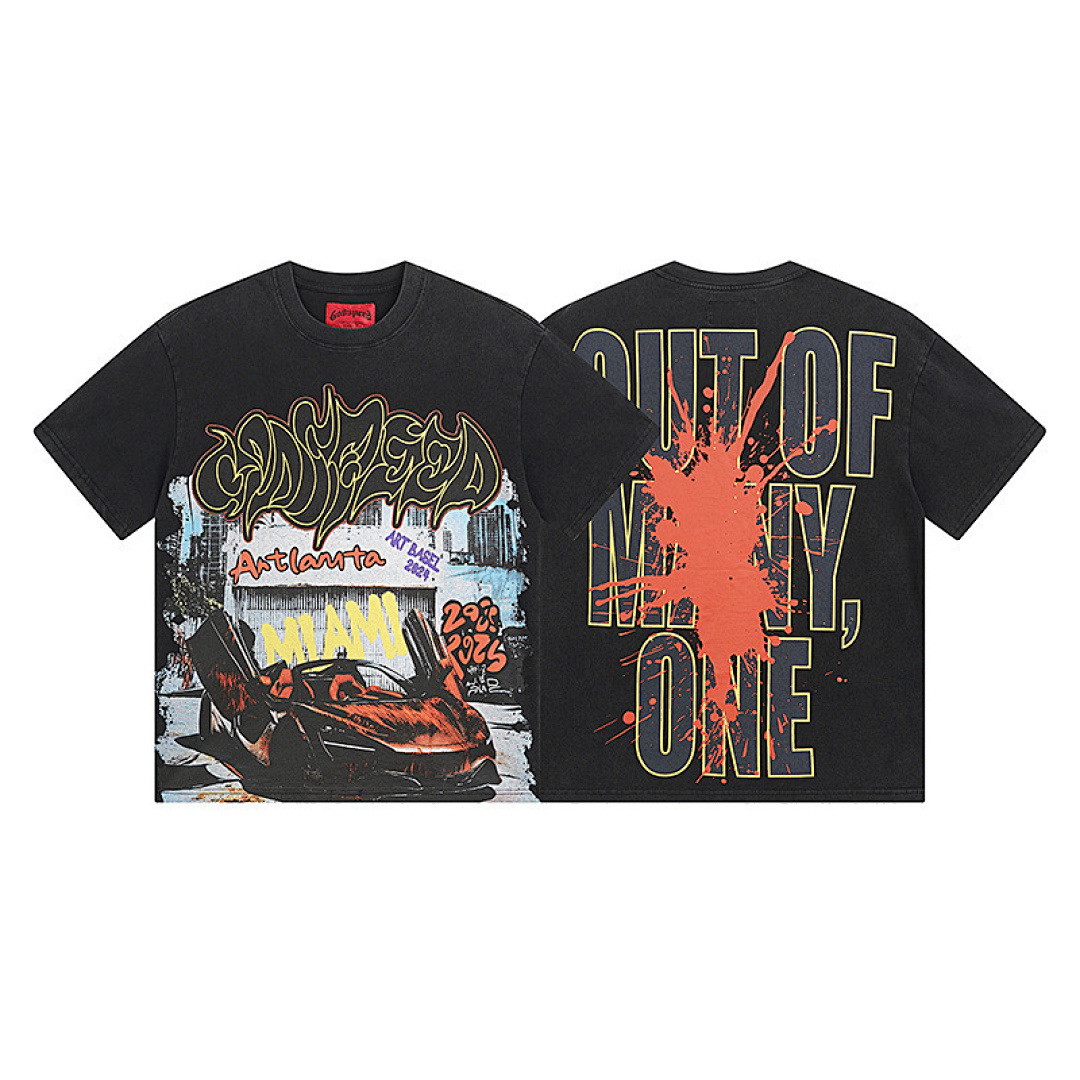 GodSpeed T-Shirt — 1071 (Washed Black) Angle 1