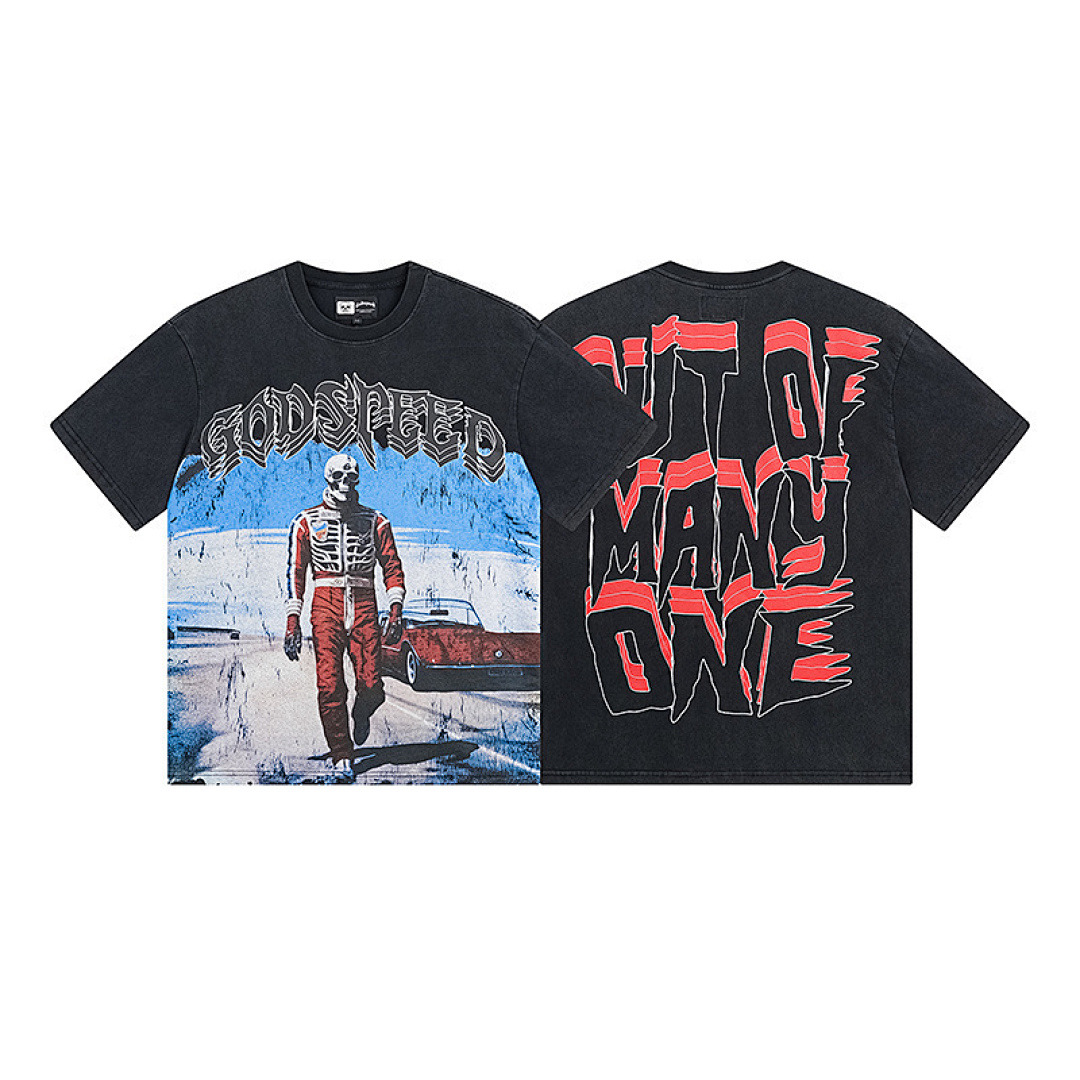 GodSpeed T-Shirt — 1087 (Washed Black) Angle 1