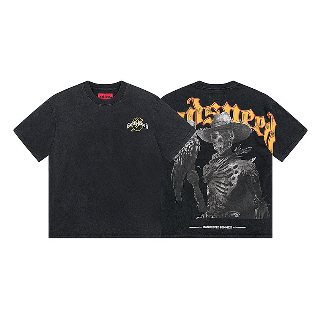 GodSpeed T-Shirt — 1091 (Washed Black) Angle 1