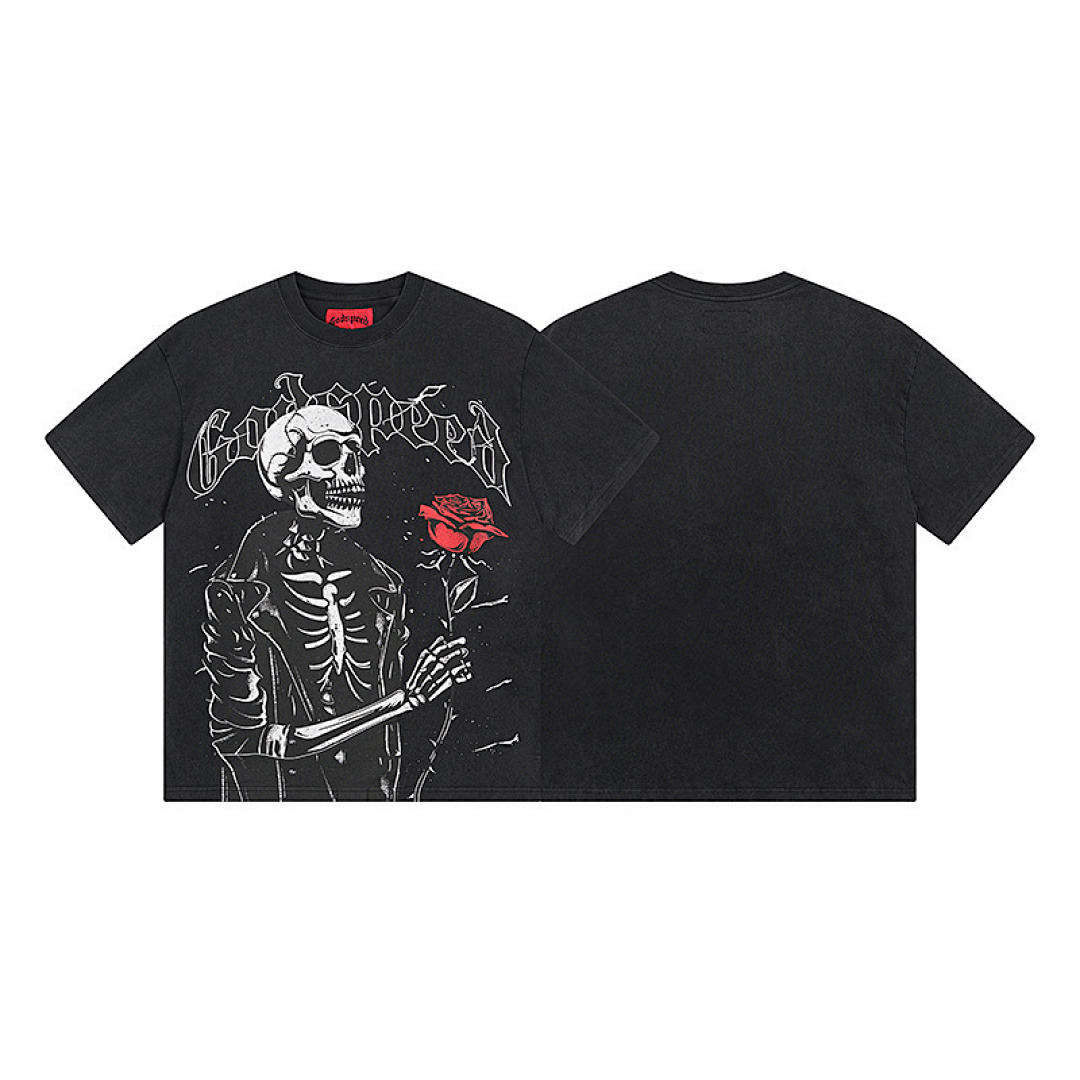 GodSpeed T-Shirt — 1095 (Washed Black) Angle 1