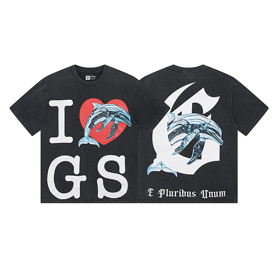 GodSpeed T-Shirt — 1112 (Washed Black) Angle 1