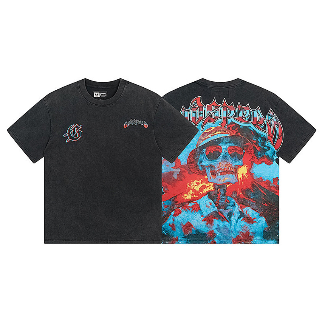 GodSpeed T-Shirt — 1138 (Washed Black) Angle 1