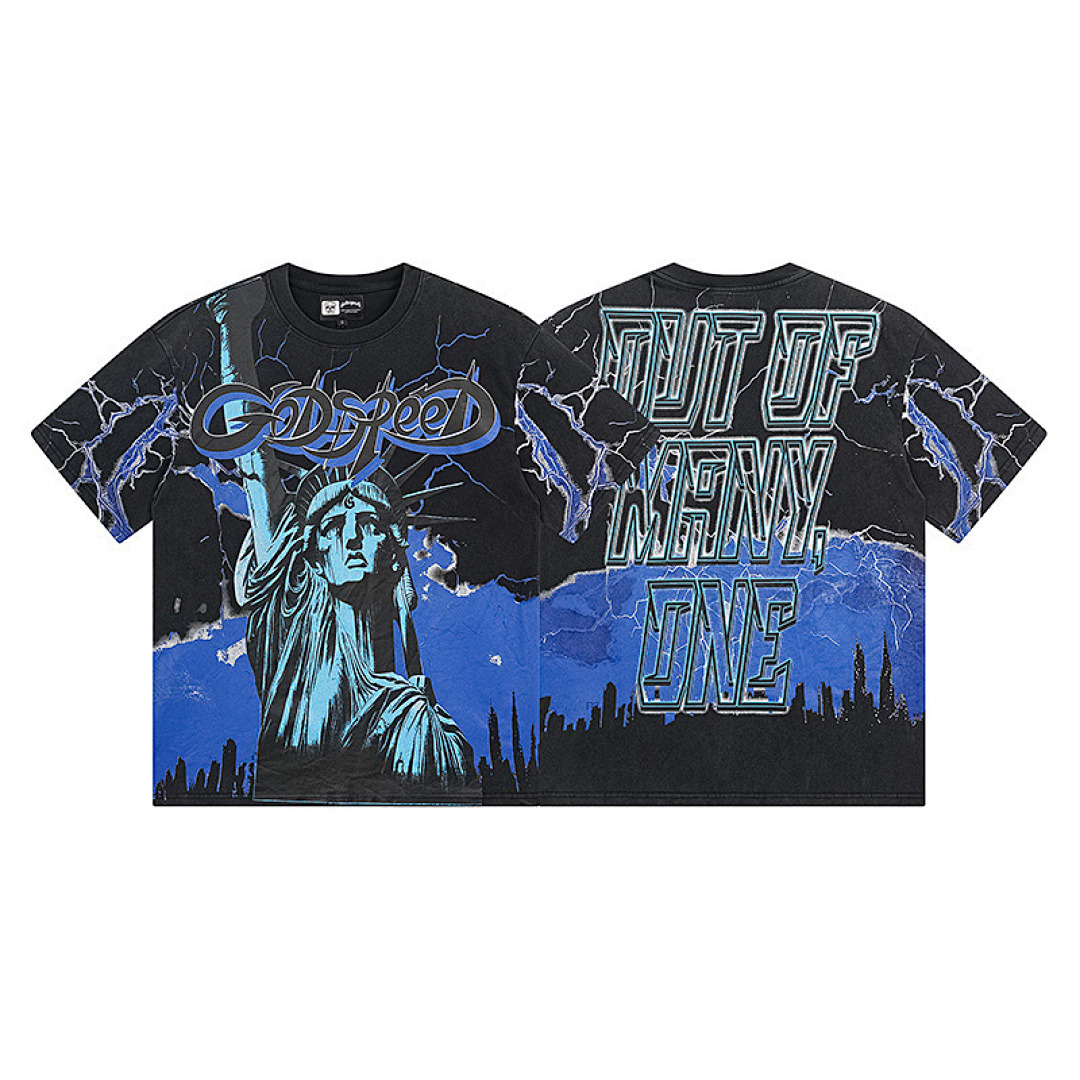 GodSpeed T-Shirt — 1150 (Washed Black) Angle 1