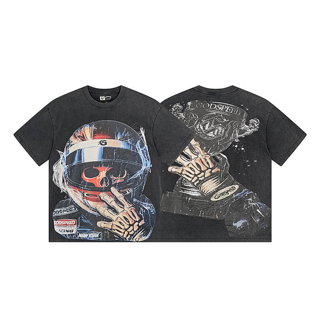 GodSpeed T-Shirt — 1171 (Washed Black) Angle 1