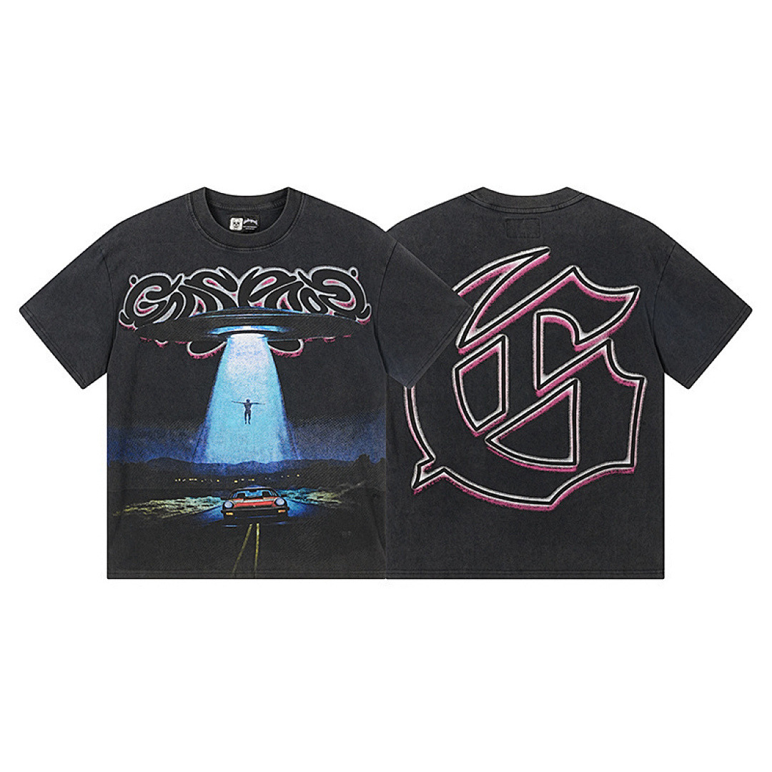 GodSpeed T-Shirt — 1172 (Washed Black) Angle 1