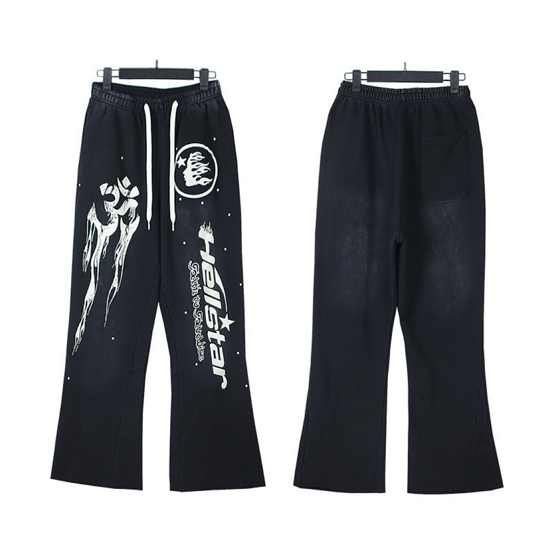 Hellstar Pants — X3-727 (Washed Black) Angle 1