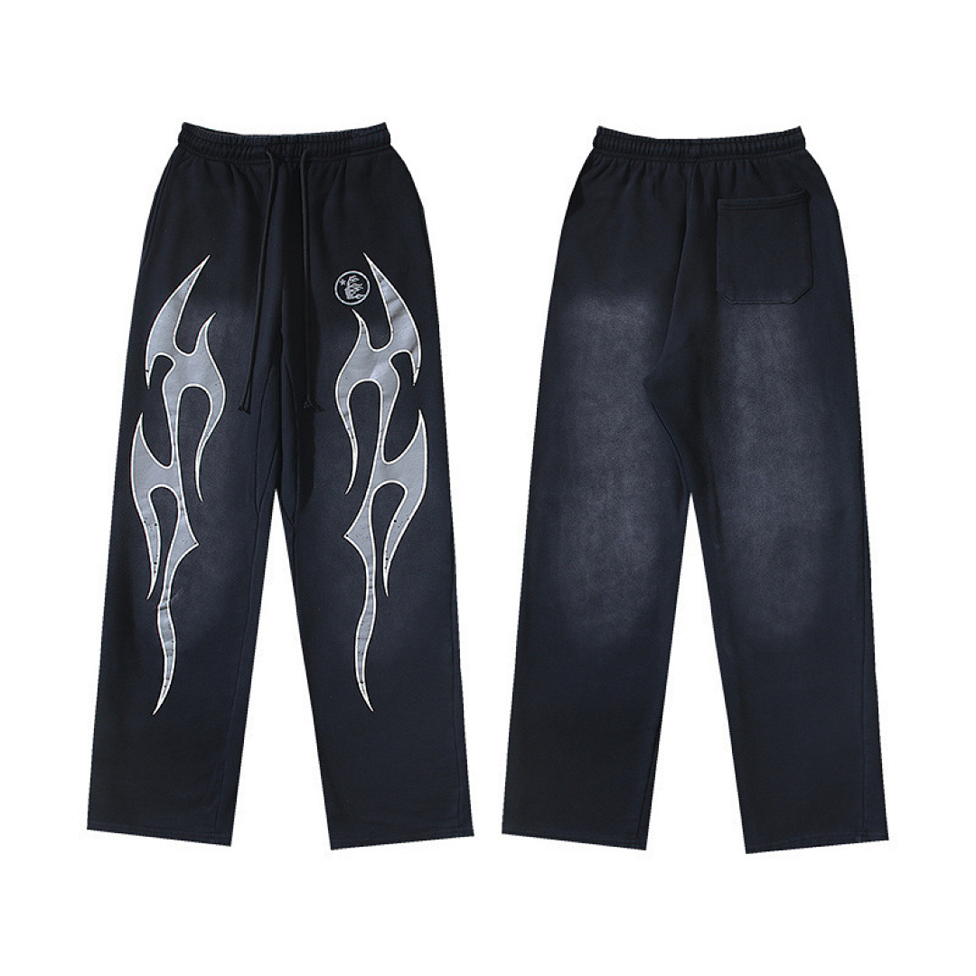 Hellstar Pants — X3-733 (Washed Black) Angle 1