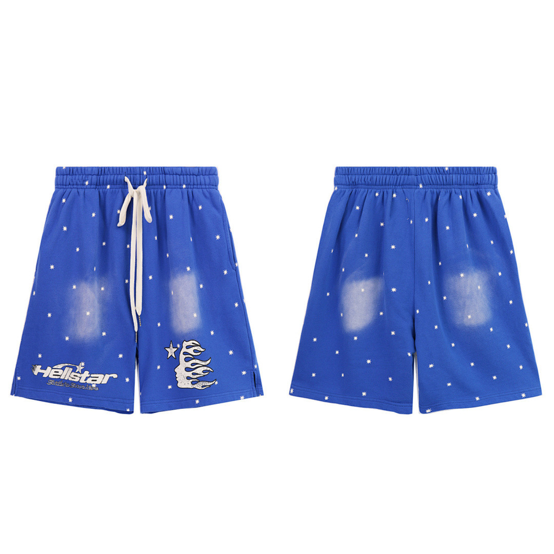 Hellstar Shorts — BRA-8649 (Blue) Angle 1