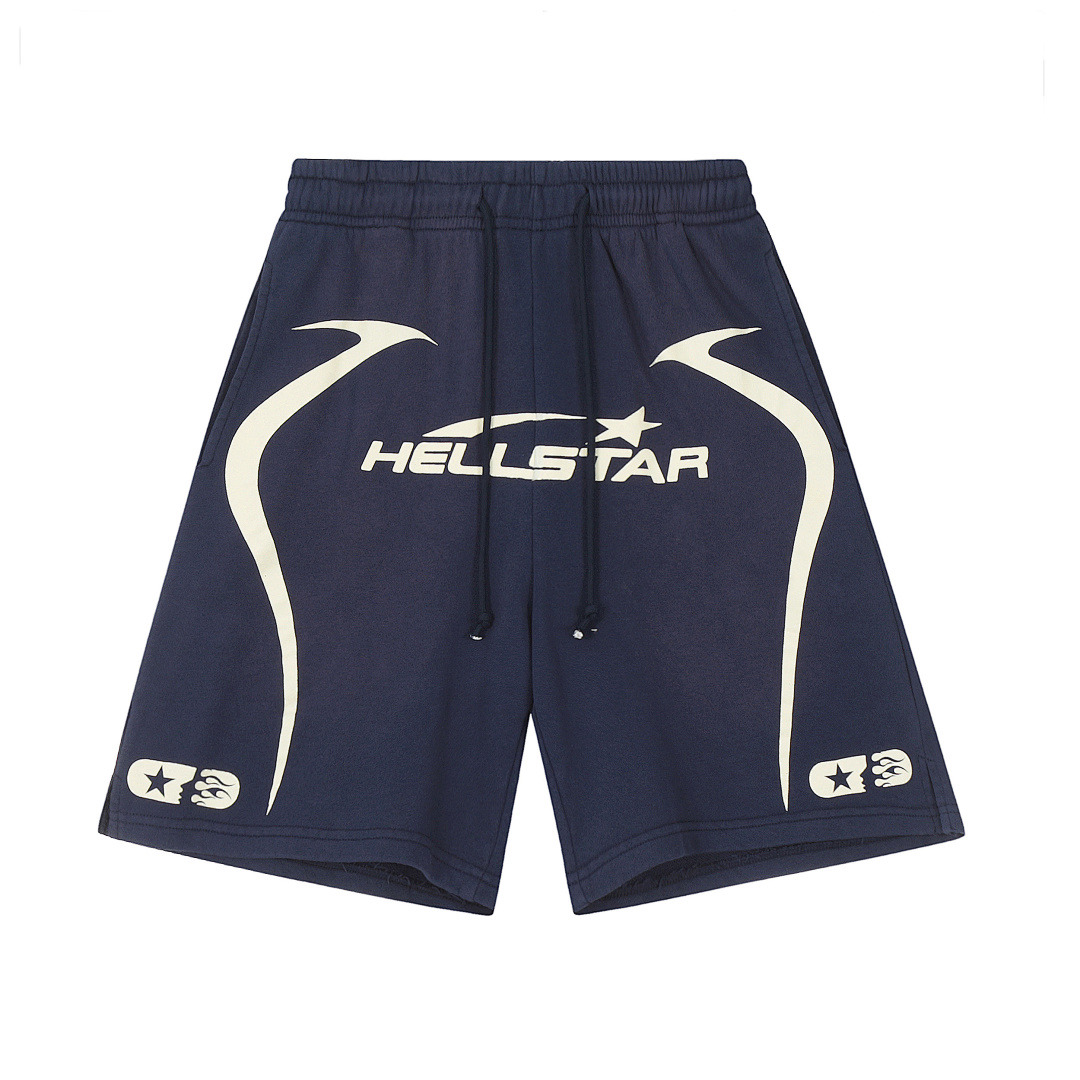 Hellstar Shorts — H619 (Blue) Angle 1