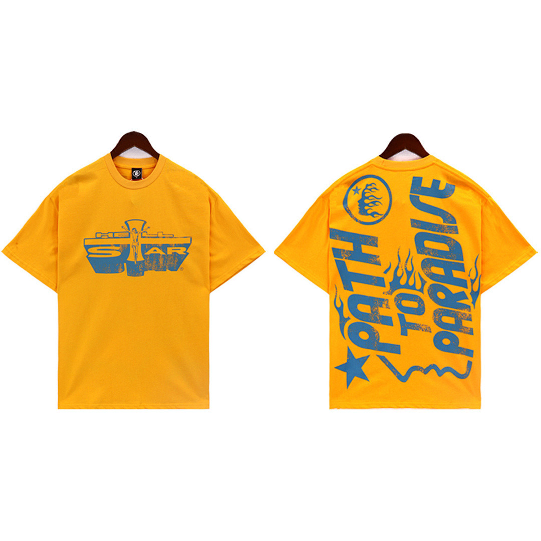 Hellstar T-Shirt — BRA-2606 (Yellow) Angle 1