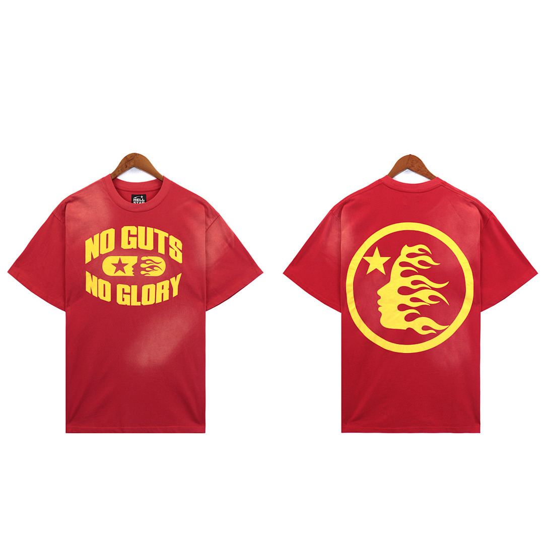 Hellstar T-Shirt — BRA-2679 (Red) Angle 1