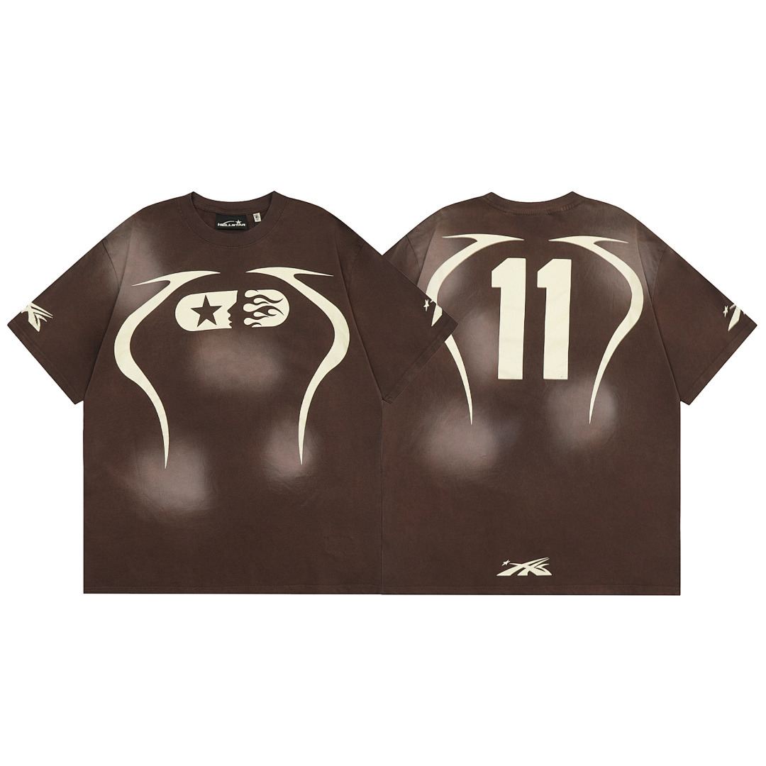 Hellstar T-Shirt — H615 (Brown) Angle 1