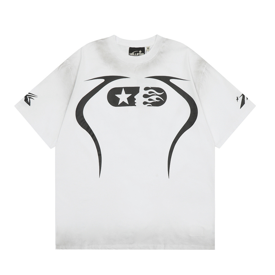 Hellstar T-Shirt — H615 (White) Angle 1