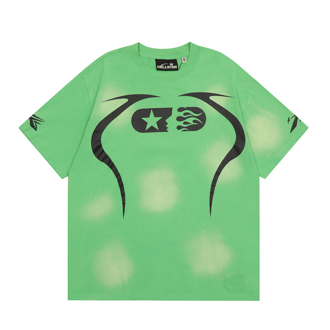 Hellstar T-Shirt — H615 (Green) Angle 1