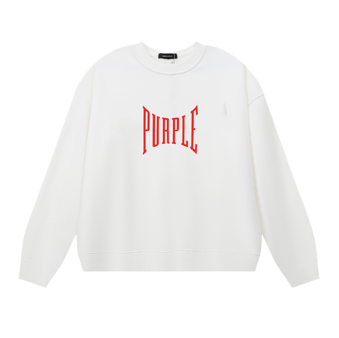 Purple Brand Long Sleeve —# WhiteRed Angle 1