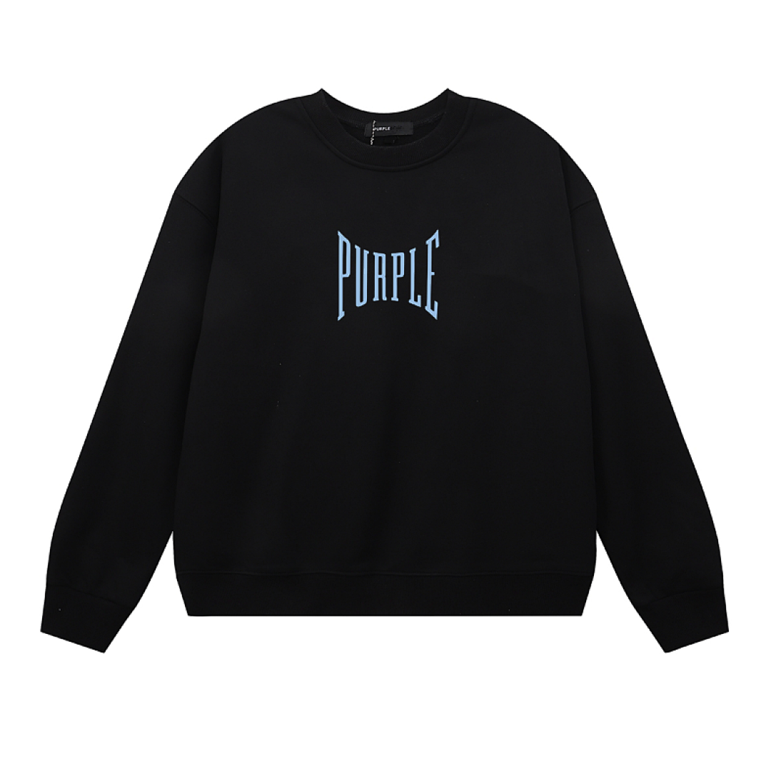 Purple Brand Long Sleeve —# Black Angle 1