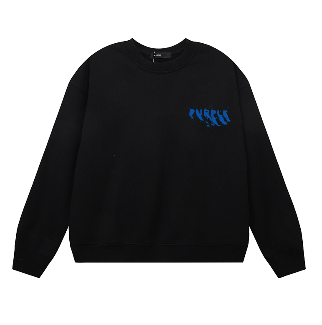 Purple Brand Long Sleeve —# Black Angle 1