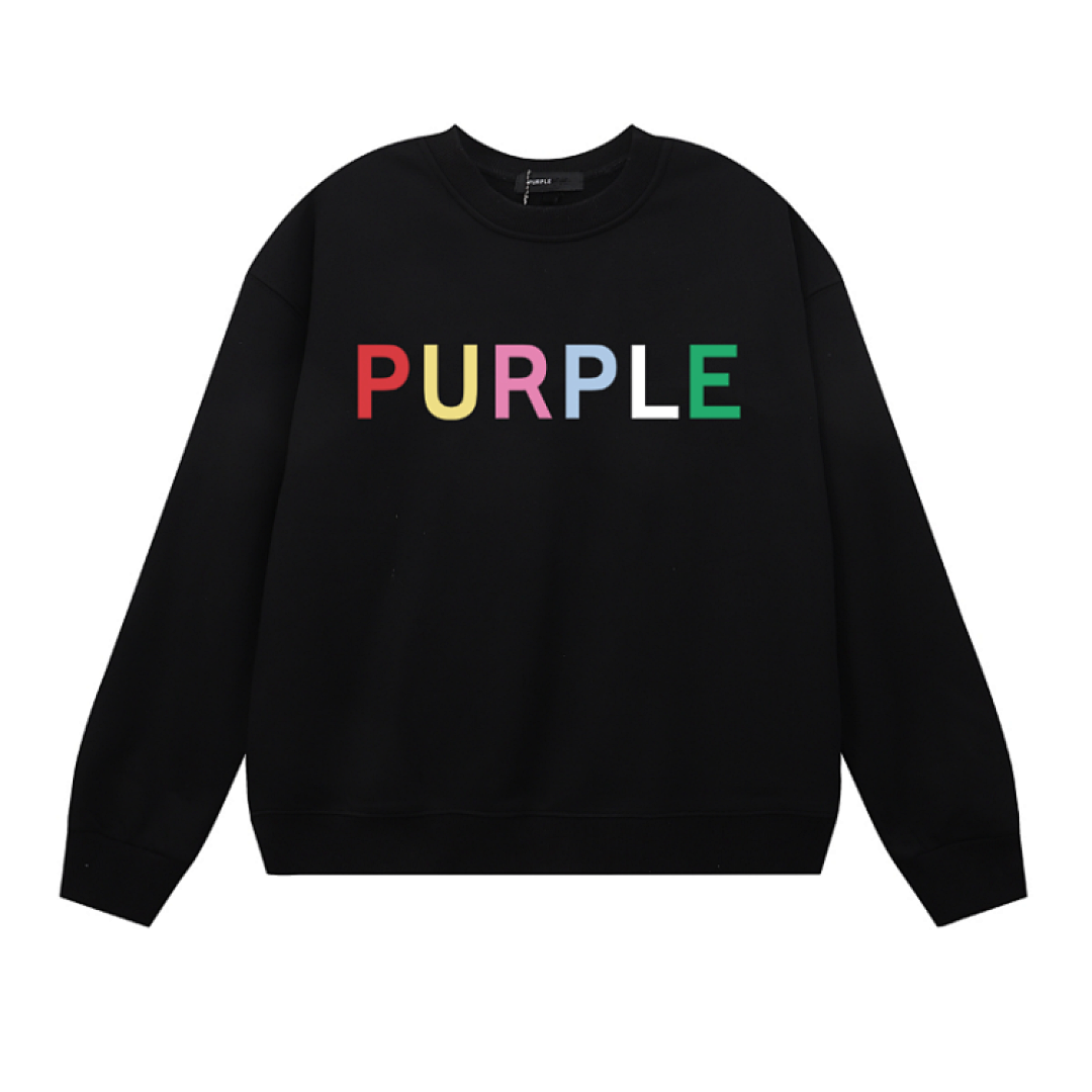 Purple Brand Long Sleeve —# Black Angle 1