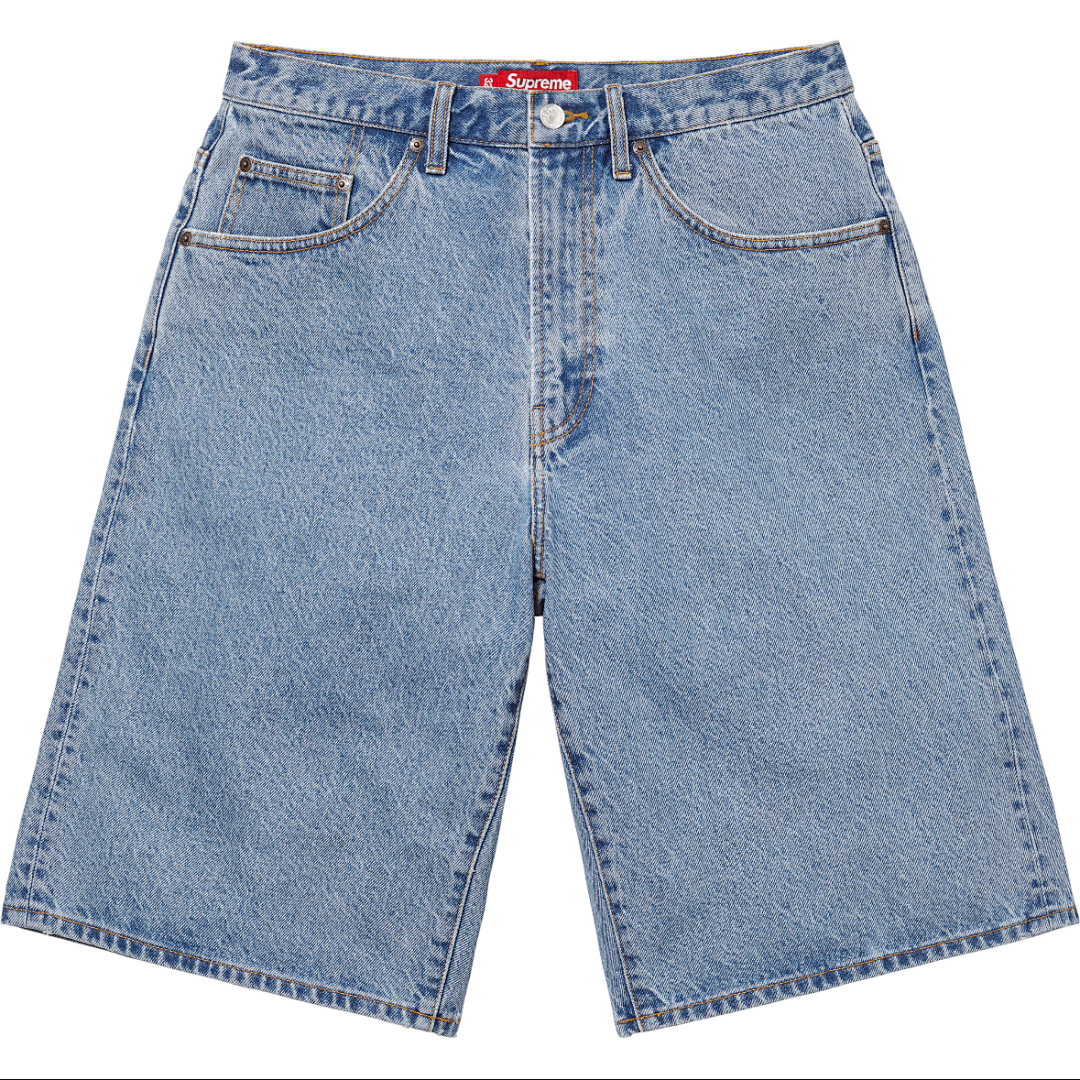 Supreme Jeans Shorts — A323 (Blue) Angle 1